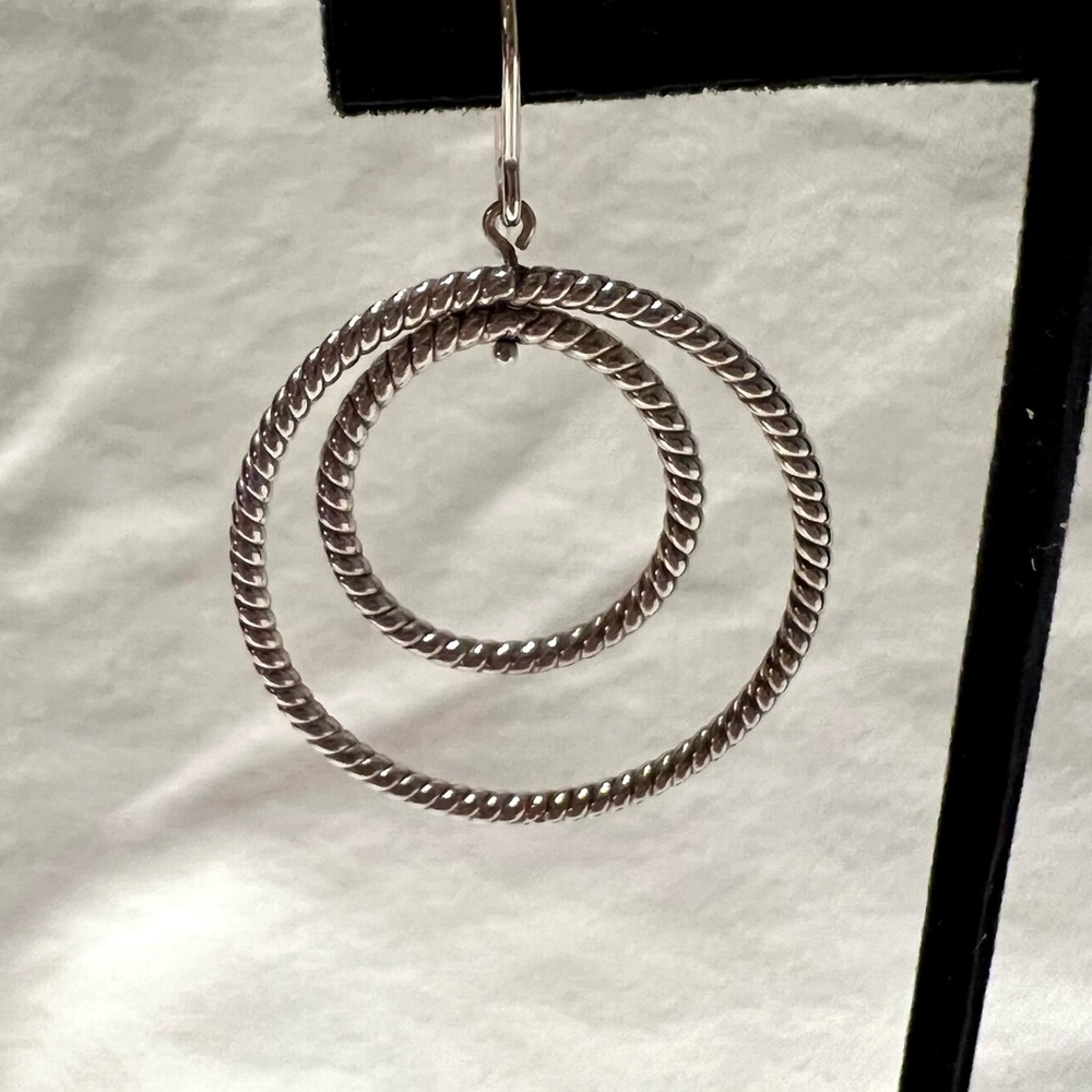 NWOT Saks Fifth Avenue Sterling Silver Earrings - Picture 4 of 5